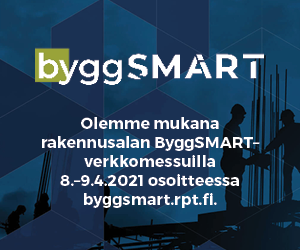 Olemme mukana ByggSMART -verkkomessuilla